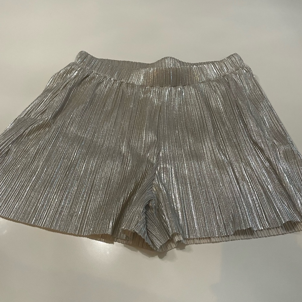 Sparkly stretch high waisted shorts